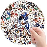 LINAYE 150 PCS Football Stickers Vinyl Waterproof Non-Repeating Adhesive Sport Stickers Decals Bulk for Water Bottles, Laptops Football Party Favors Goodie Bags Stuffers Gifts for Boys Teens Adults