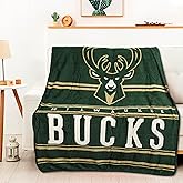 Northwest NBA Dual Vision 45 X 60 Silk Touch Throw Blanket, 200 GSM, Milwaukee Bucks