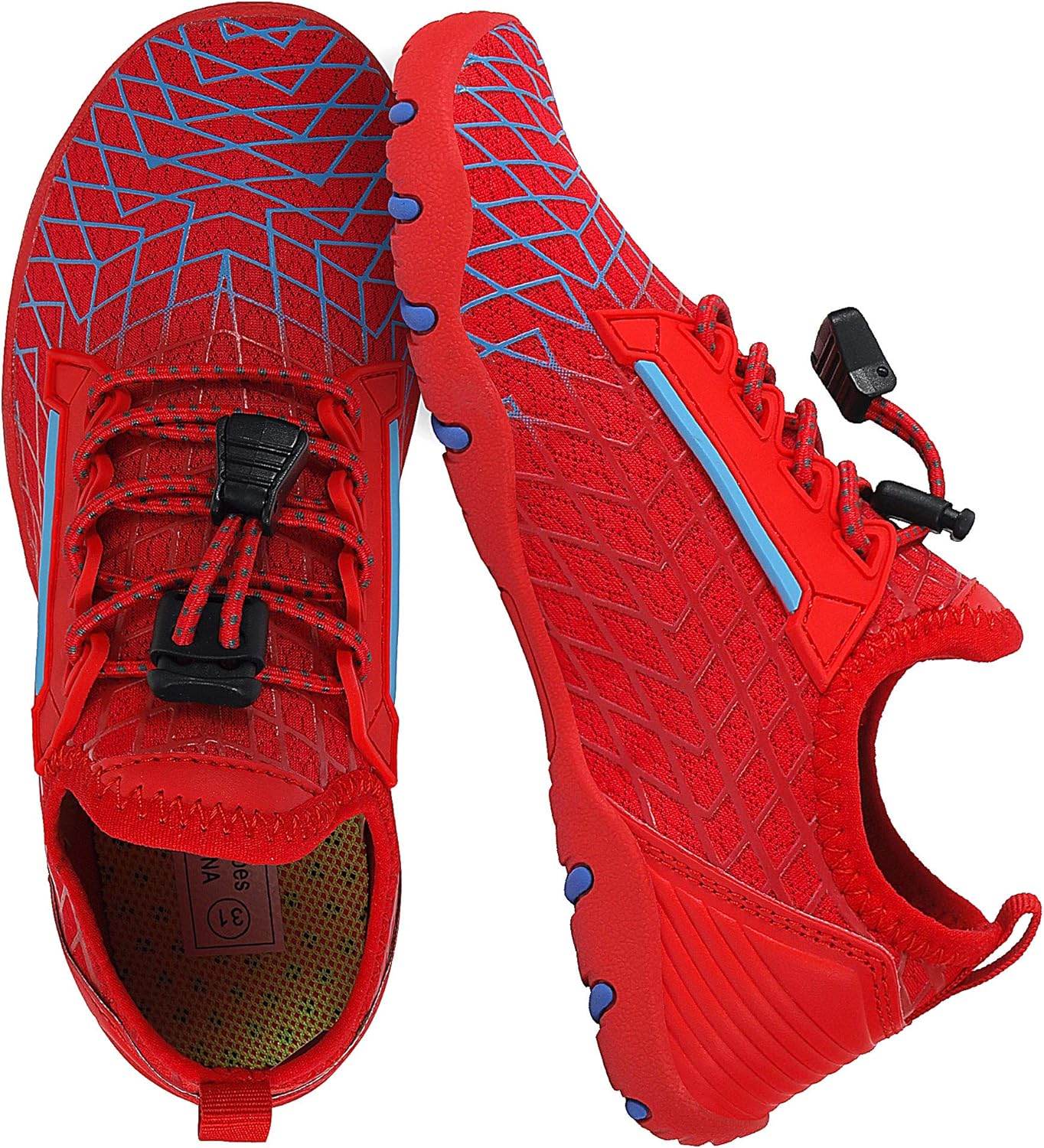  | Caitin Boys Girls Water Shoes Quick Drying Aqua Beach Pool Swim Lightweight Athletic Sneakers for Little Big Kids | Water Shoes