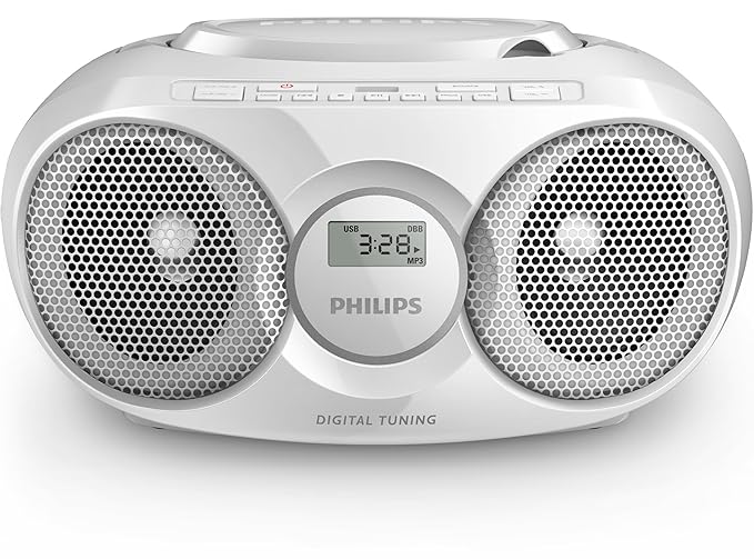 Philips AZ318W CD-Player (USB, MP3, Radio) weiß