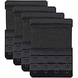 4 Hook Bra Extenders,Stretchy Soft and Comfortable Bra Strap Extender