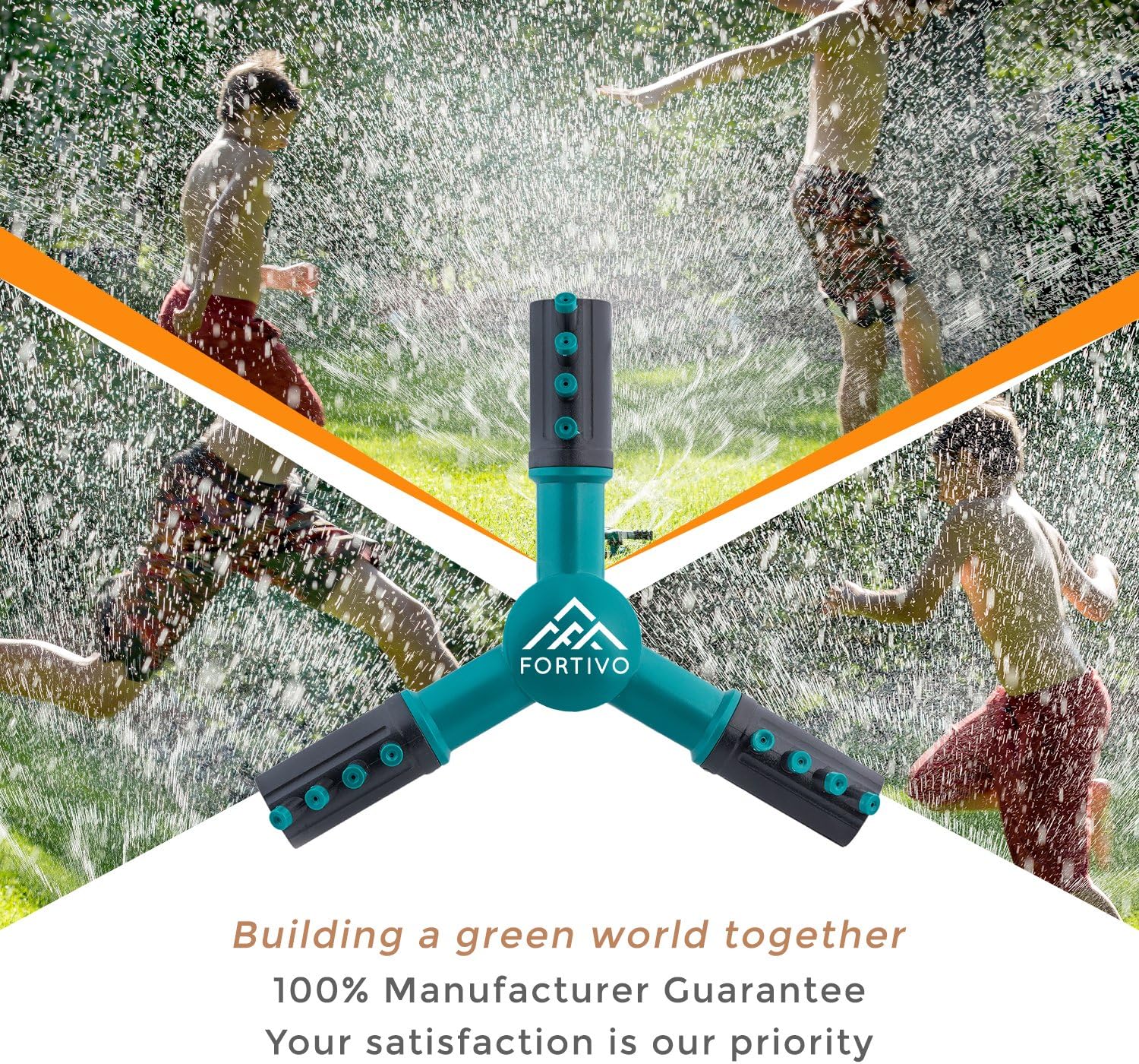 Lawn Sprinkler Garden Sprinkler -2020 Updated, Automatic 360 Rotating Adjustable Large Area, Water Sprinkler for Kids Yard Irrigation System Oscillating Sprinkler Watering Sprayer Easy Hose Connection : Garden & Outdoor