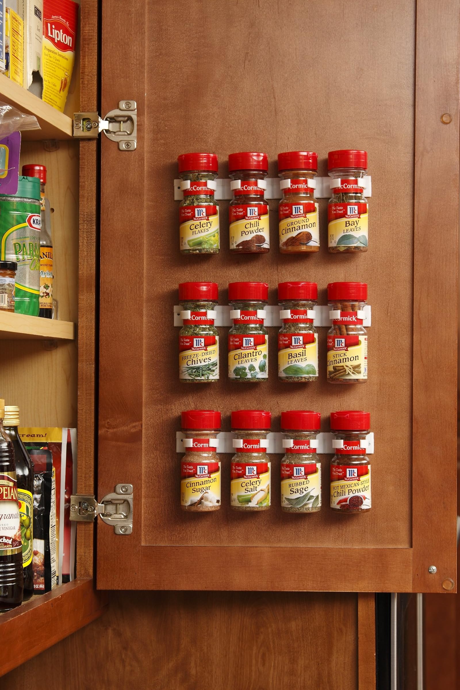 Bellemain Spice Gripper Clip Strips for Plastic Jars - Set of 3, Holds 12 Jars by Bellemain