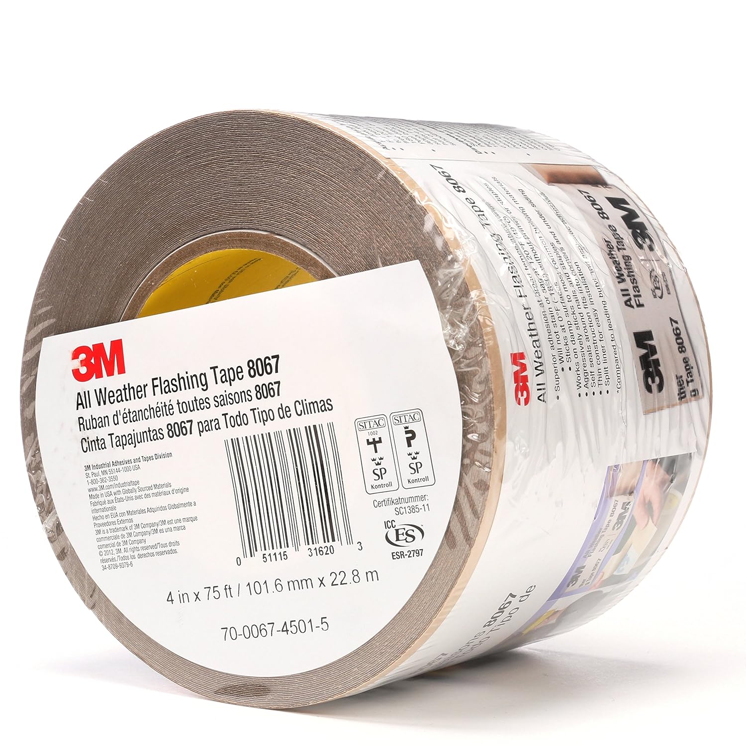 3M Flashing Tape All Weather 8067 4 X 75 Roll Split Liner Self Adhesive