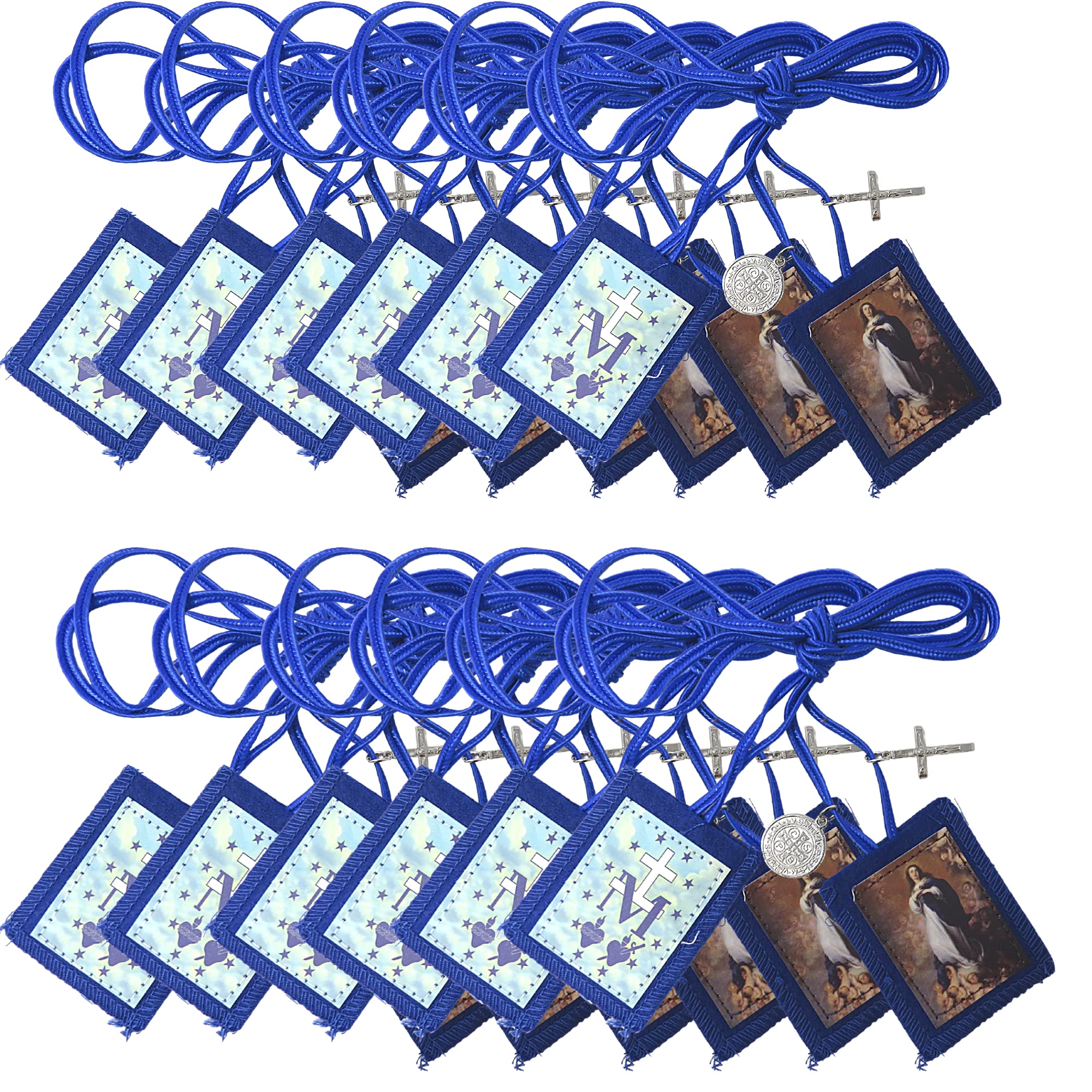 Scapular Colors Bulk Catholic Scapular Full Color Immaculate Conception Scapulars with ...