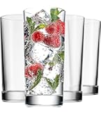 LAV Elegan Highball Cocktail Glasses Set - Ridged Glass Hiball Tumblers 335ml Pack Of 6 P0502654 - View #12