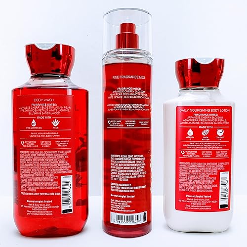 Bath Body Works Japanese Cherry Blossom Set Shower Gel 10 oz