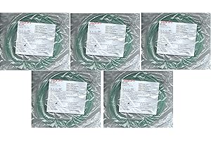 ZCIZIU Adult Ultra Soft Oxygen Cannula, green tubing - 7 Ft (Westmed #0556) pk 5