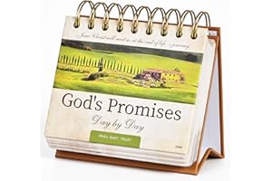 WOWYOGA Motivational Calendar - Daily Bible Quote Calendar, 5.3" x 4.85", Undated Flip Calendar for Desk, Bible Verse Calendar, Perpetual Desk Calendar, Christian Desk Decor with Retro Thick Paper, Hardbound