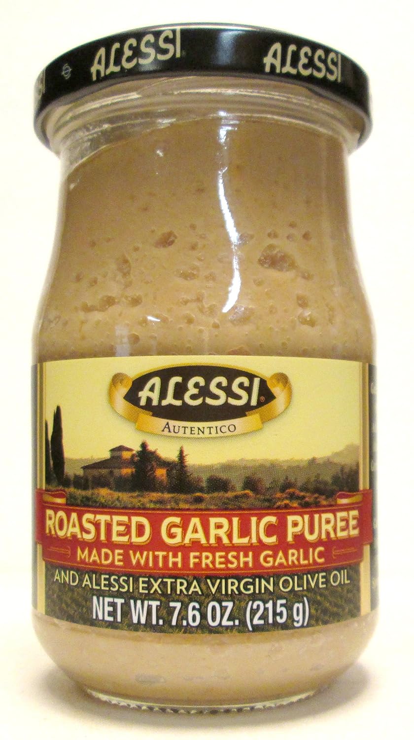 Alessi garlic puree rstd 7.6oz (071072003886)
