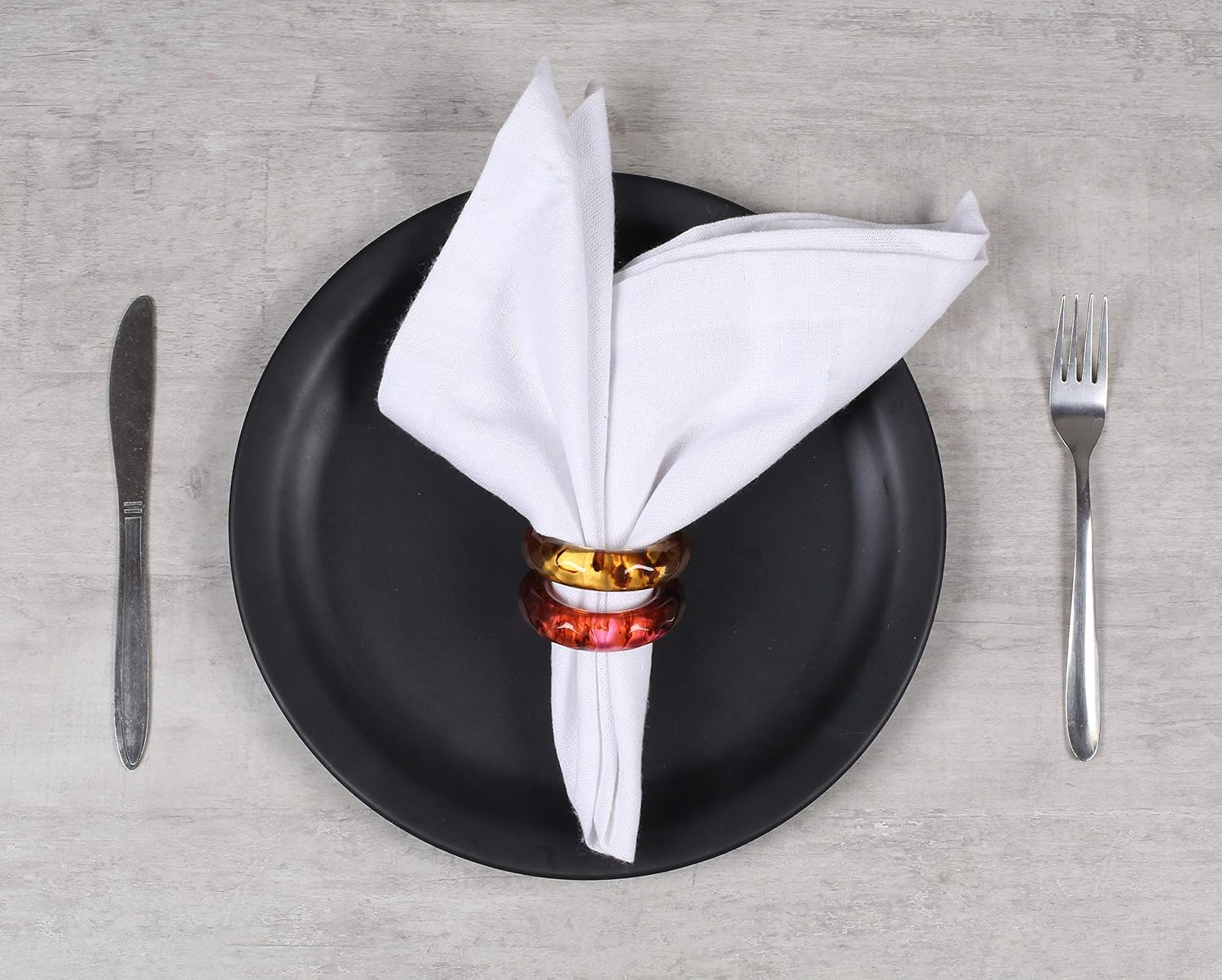 Alpha Living Home Spring Napkin Rings Set of 12, Color Napkin Holders, Napkin Rings Bulk for Party Decoration, Dinning Table, Everyday, Family Gatherings - A Great Tabletop Décor - Multi: Home & Kitchen
