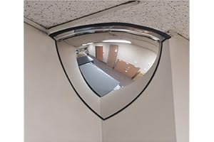 Zenith Safety Products - 90° Dome Mirror, Quarter Dome, Open Top, 24" Diameter Each