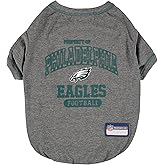 NFL Philadelphia Eagles Dog T-shirt Small. - Licensed Shirt for Pets Team Colored with Team Logos- Premium Stretchable Materials for the comfort of your Dog & Cat