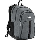 adidas Primetime School Backpack 41L | Padded 15-In. Laptop Sleeve, Multiple Organizer Pockets, Water-Bottle Pockets, Durable Build, School Gym &amp; Travel Ready