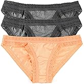 hanky panky - DreamEase Brazilian Bikini | Women's Underwear Briefs, Eco-Friendly Tencel Cotton | Sizes (XS-XL) | 3 pack