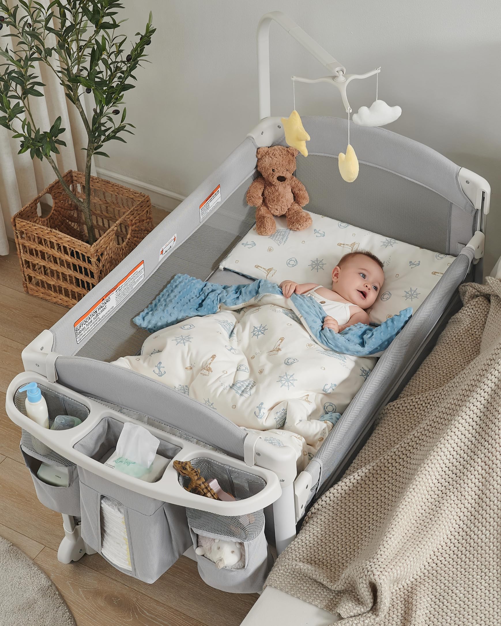 Photo 1 of *****PARTS ONLY****Joybai 4 in 1 Baby Bassinet Bedside Sleeper, Baby Bedside Crib 5 Functions, Bedside Sleeper, Bassinet Crib, Changing Station for Newborn Baby