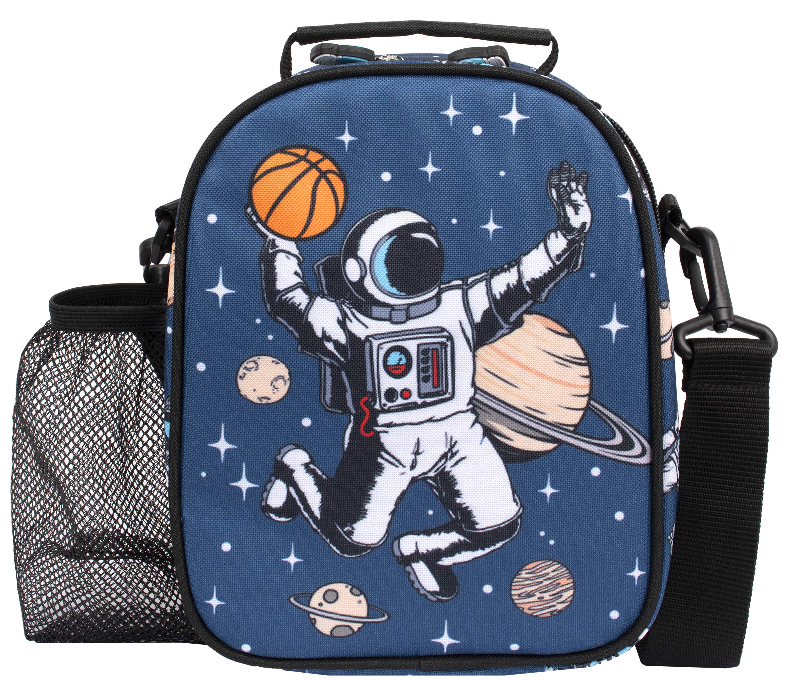 Fringoo Astronaut Kids Thermal Insulated Lunch Bag - Cool Space Lunch Box - Great Gifts for Space Lovers, Matching Bottle Available