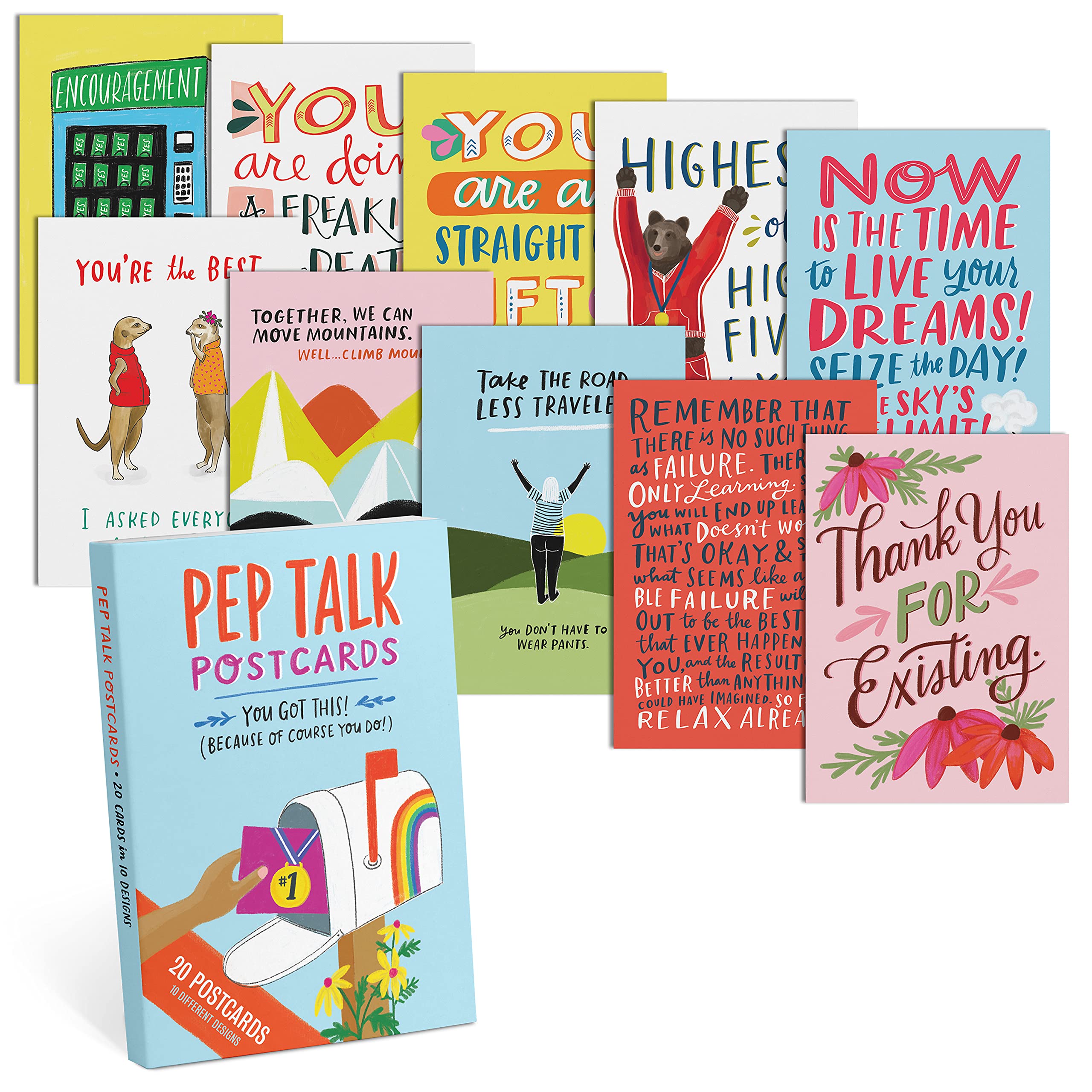 Em Friends Pep Talk Postcard Book Postcards 2 Each 10 Styles Em Friends Books Amazon Ca