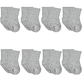 Gerber baby-boys 8-pack Wiggle-proof Jersey Crew Socks