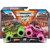 Monster Jam, Official Dragon Vs. Full Charge Die-Cast Monster Trucks, 1:64 Scale, Kids Toys for Boys Ages 3 and up