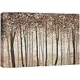 wall26 Canvas Print Wall Art Rustic Brown Autumn Fall Forest Tree Landscape Nature Wilderness Illustrations Modern Art Farmhouse/Country for Living Room, Bedroom, Office - 24"x36"