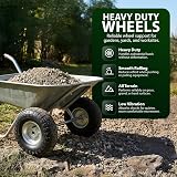ZENO 2x 10" Wheelbarrow Wheels Pneumatic Set 3.50-4 Garden Trolley Trailer Truck view 5