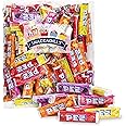 Pezz Candy Rolls Refills (50 Rolls) 1 Lb Bag - Original Fruit Flavors - Cherry, Strawberry, Lemon, Grape, Orange, & Raspberry - Freshly Packed By Snackadilly