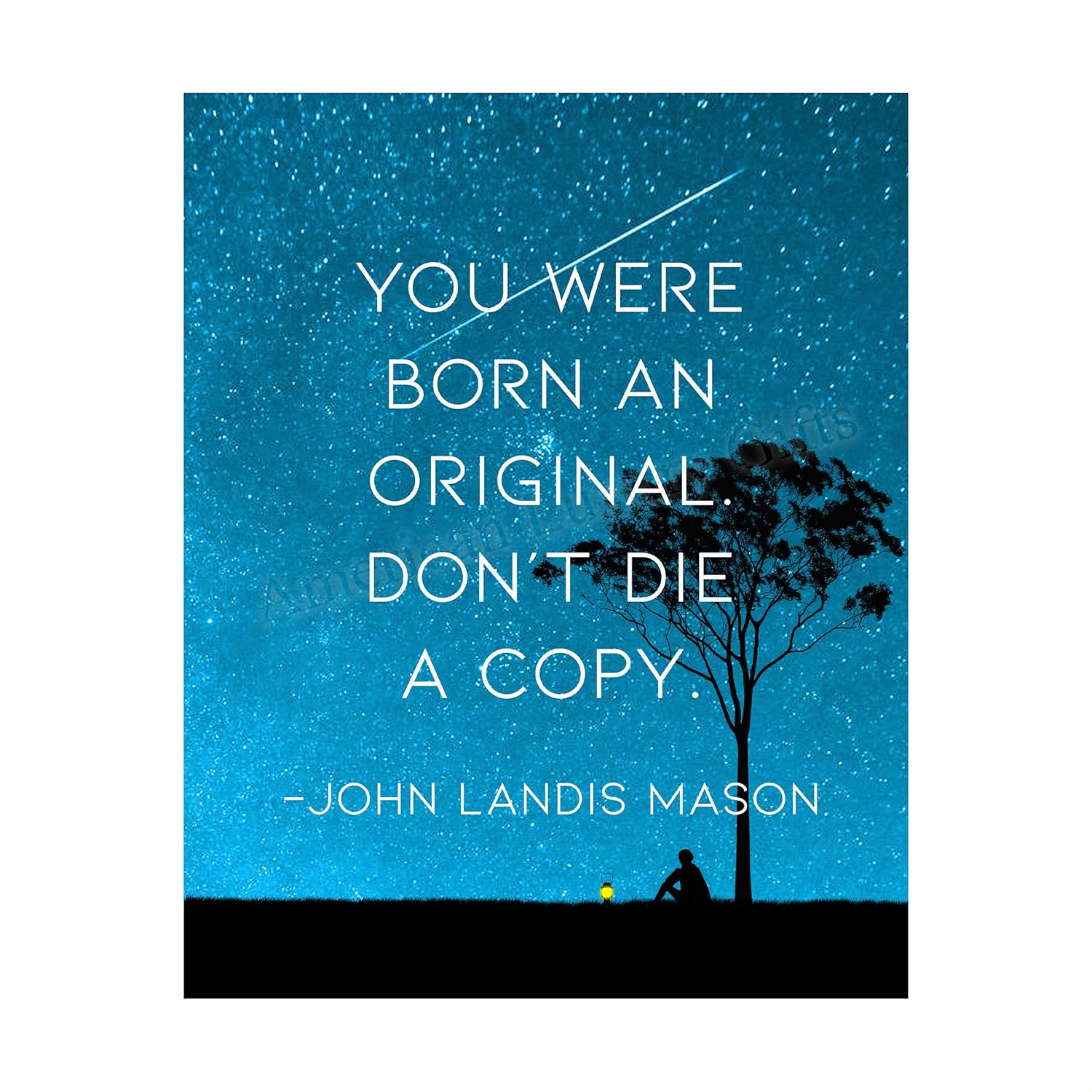 You Were Born An Original Quote Amazon.com: “You Were Born An Original-Don't Die A Copy” Motivational