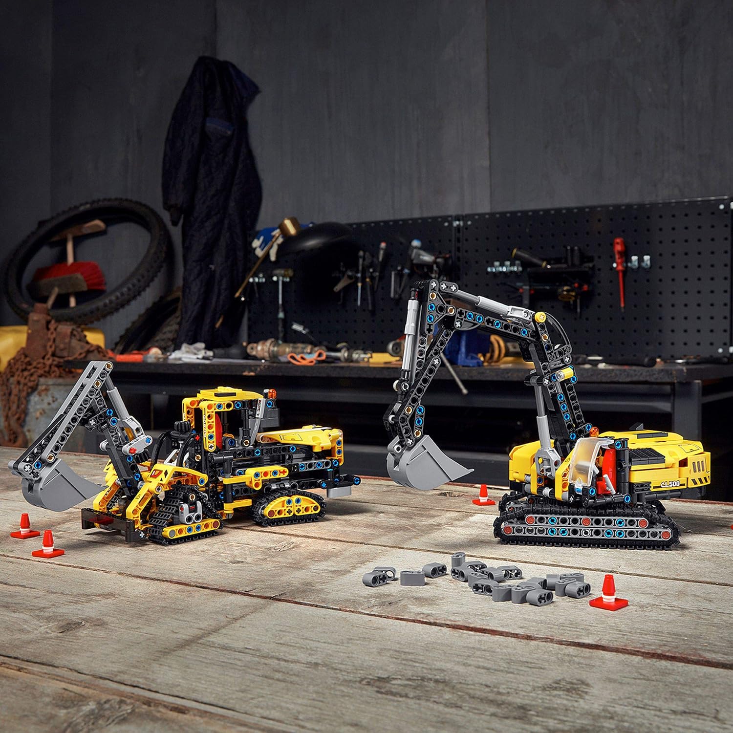 Set De 3 Engins De Chantier Relaxdays – Camion Benne, Pelleteuse Et Chargeur Frontal – Jouet De Sable Pour Bac à Sable Et Plage, Dès 3 Ans (jaune)