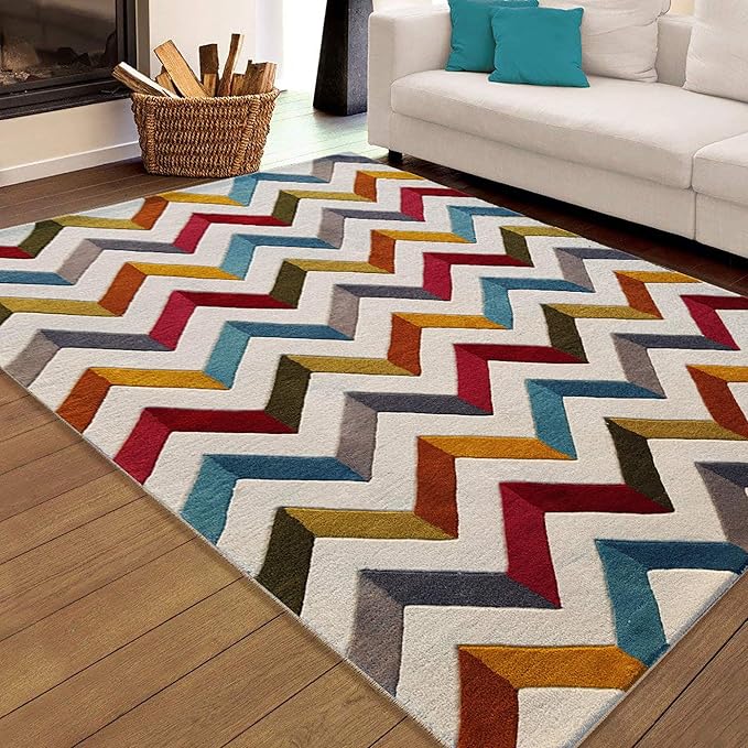 Buy Carpet Craft Chevron Handmade Carpet for Living Room Bedroom and