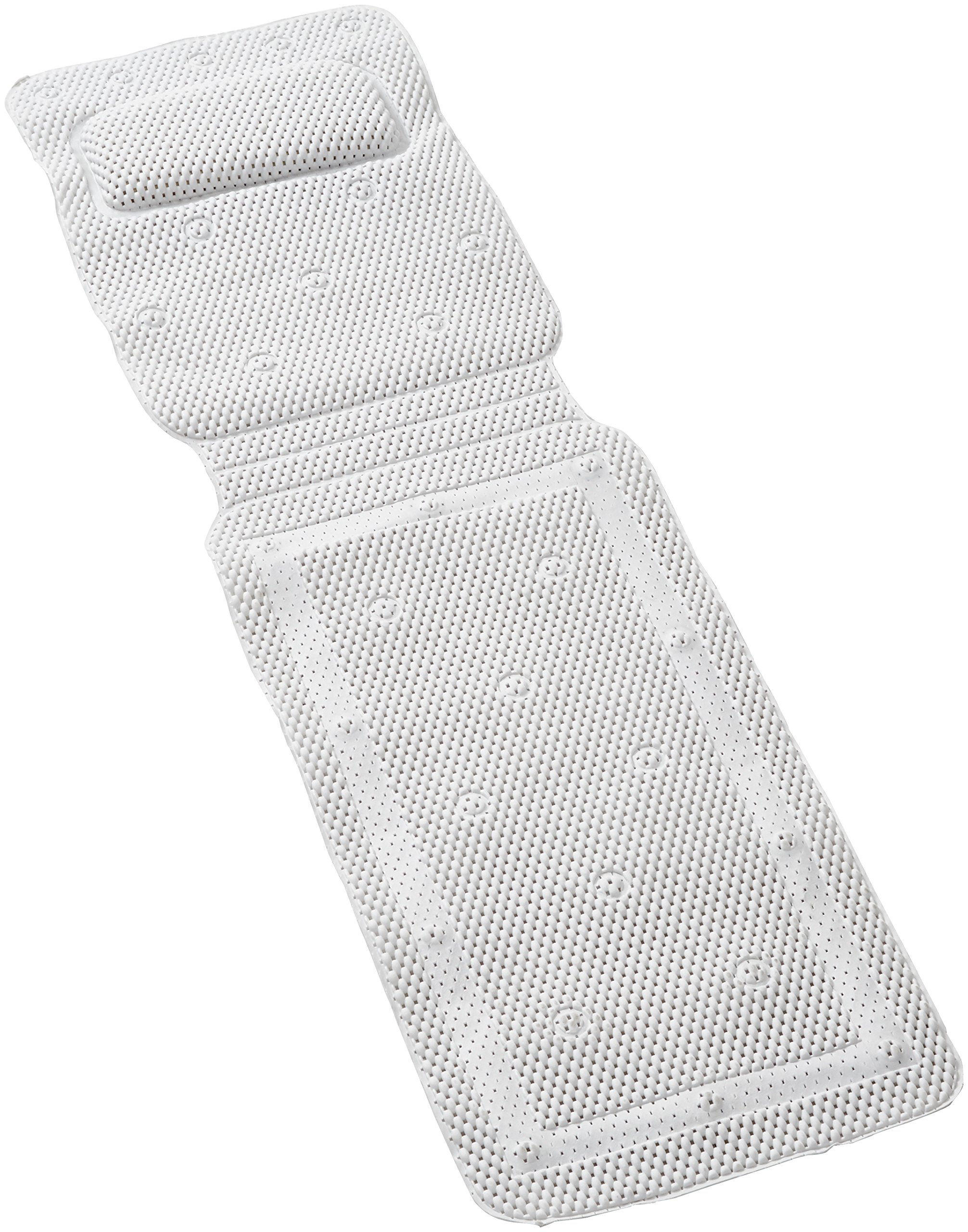 Ability Superstore Long Non-slip Bath Mat with Pillow 49 x 14 inch