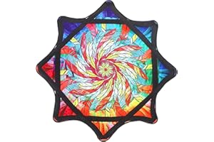 OAZOXCX Beginner to Pro Spinning Cloth Flow Toy – Colorful Juggling Prop, 24.4 Inch 297 Grams, Flow Star Style (Plume)