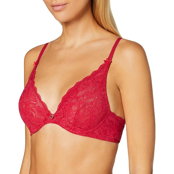 Simone Perele Women's Exotica Full Cup Bra - Raspberry, Size 34E, Full Coverage Lingerie - View #9