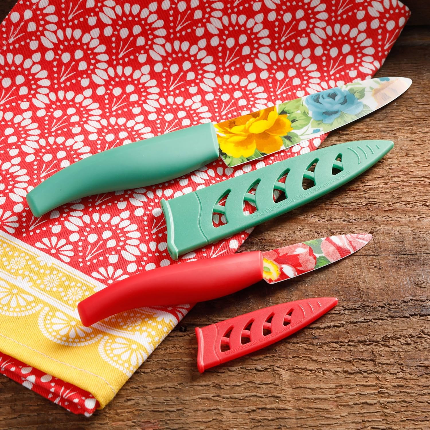 Amazon Com The Pioneer Woman 2 Piece Cutlery Set Rose Shadow Knives