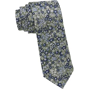 Ben Sherman Men's Ditsy Floral Necktie | Classic English Tie for Business & Formal Wear