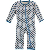 KicKee Print Coverall with Zipper, Super Soft Baby Clothes, Baby and Kid One Piece Sleepwear