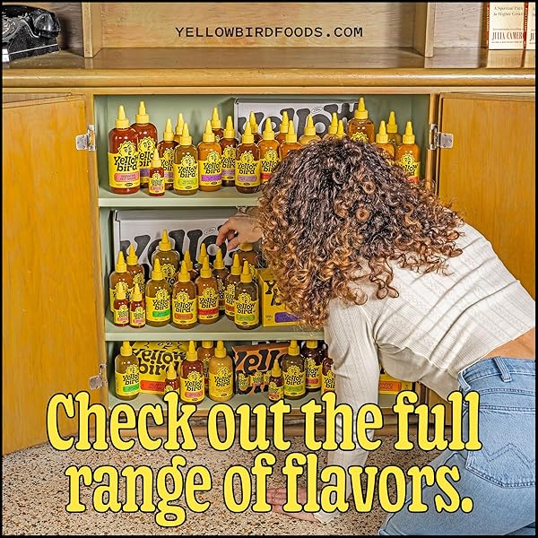 ORGANIC HABANERO HOT SAUCE BY YELLOWBIRD – ORGANIC HOT SAUCE WITH HABANERO PEPPERS, GARLIC, CARROTS, AND TANGERINE – PLANT-BASED, GLUTEN FREE, NON-GMO – HOMEGROWN IN AUSTIN – 9.8 OZ