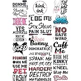 30 BDSM Temporary Tattoo Sexy Naughty Kinky Adult Fake Sticker