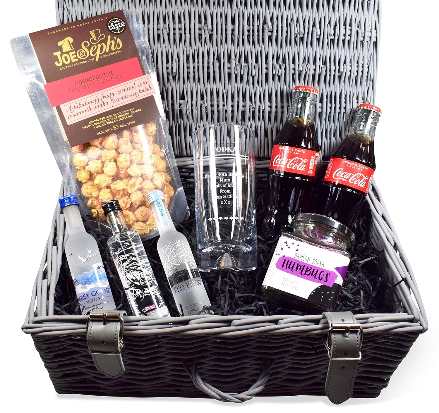 Personalised Luxury Vodka Gift Hamper with Engraved Glass Amazon.co.uk