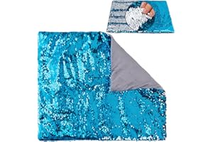 Hugsmiling Weighted Lap Pad, 5lbs 18" x 22", Weighted Lap Blanket for Kids and adults, Easy to Maneuver Sequins, Good Gift fo