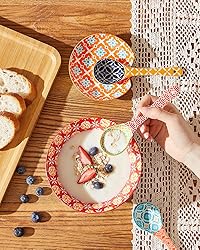 Metahom Ceramic Serving Spoons, Colorful Soup