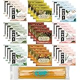 Numi 36 Count, 9 Flavor, Organic Tea Bag Sampler with By The Cup Honey Sticks