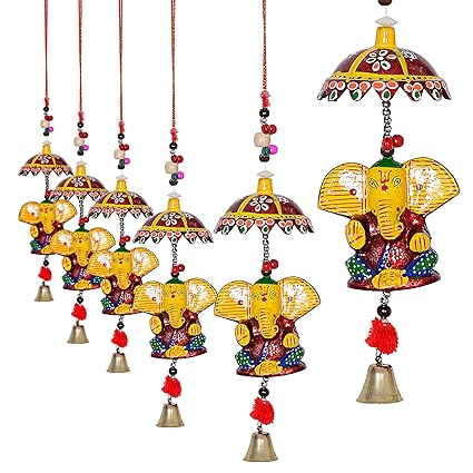 Jaipuri Haat Decorative Ganesh Door Hanging- Set Of 4