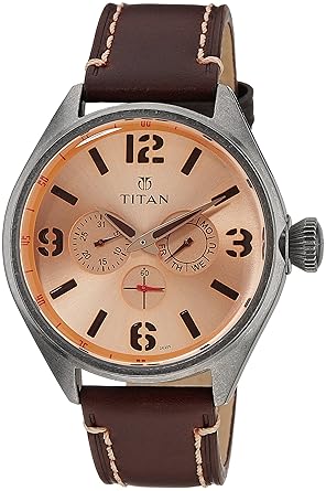 Purple Upgrades Analog Copper Dial Mens Watch - 9478QL04J