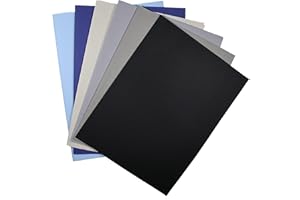 KCS 6 pc of 12" x 18" Counted Cotton Aida Cloth Cross Stitch Fabric (18CT- Color #2)