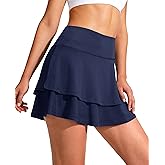 G Gradual Women's Pleated Tennis Skirts with 4 Pockets Athletic Golf Skorts for Women's Workout Running