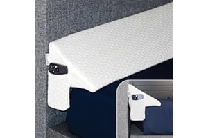 EPHEDORA King Size Bed Wedge Pillow for Headboard Gap/Mattress Gap Filler/Headboard Bolster Pillow/Bed Gap Filler, Close The Gap (0-6”) Between Mattress and Headboard/Wall/Murphy Bed, White