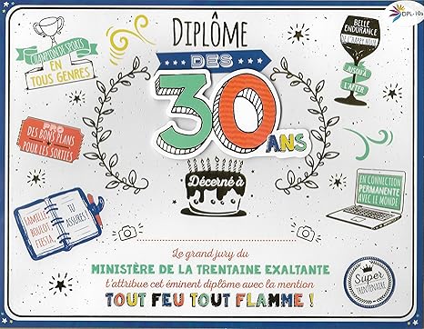 diplome 30 ans