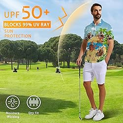 Xdceu Funny Golf Shirts for Men - Thanksgiving Golf