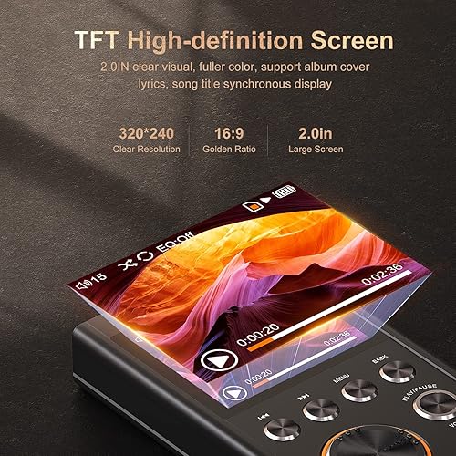 SWOFY Real Lossless HiFi MP3 Player, DSD High Resolution Digital